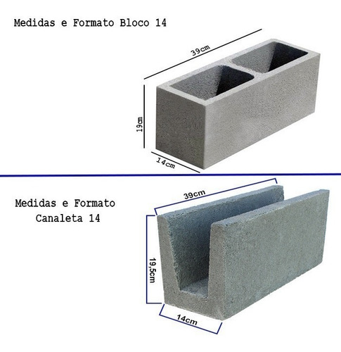 Imagem 2 de 3 de Kit Misto N14 Forma Canaleta E Bloco Fechado Gastrobel