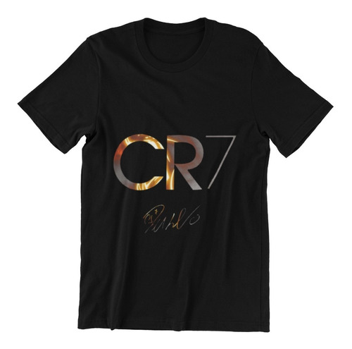 Polera Unisex Cr7 Cristiano Ronaldo Firma Estampado Algodon