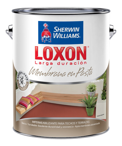 Membrana Sherwin Williams Loxon Ld Rojo Teja 5 Kg