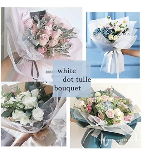 Papel De Flores De Boda, Ramo De Flores De Tul, Material De