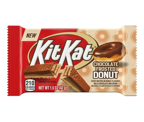 3-pack Kit Kat Sabor Dona Chocolate Frosted Donut 42g Import