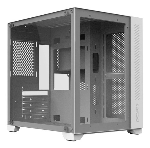 Gabinete Gamer Forcefield White Ghost Glass Gffwgp Pcyes