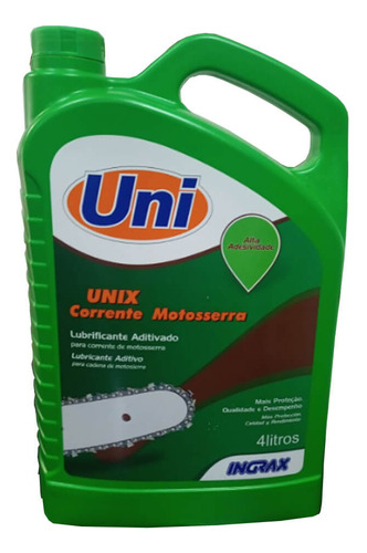 Óleo Para Corrente De Motoserra - 4 Litros - Unix Cor Natural