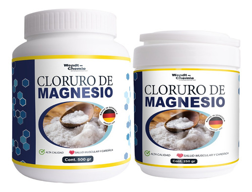 Cloruro De Magnesio Aleman Weindt Chemie X 500 Gr +250gr