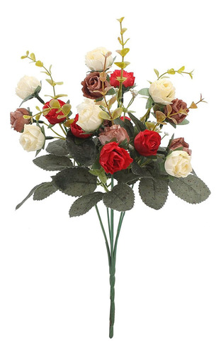Un Ramo De Rosas Artificiales Compuesto Por 7 Ramas Roses Si