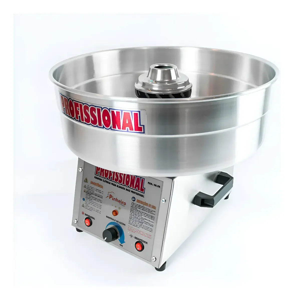 Máquina Para Algodão Doce Profissional Bivolt + Kit Inox