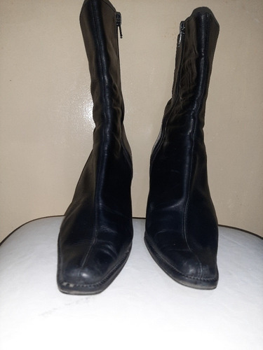 Botas Media Caña De Cuero