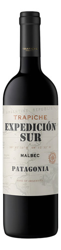 Vino tinto Malbec Trapiche Expedición Sur Varietal bodega Trapiche 750 ml pack x 6 u