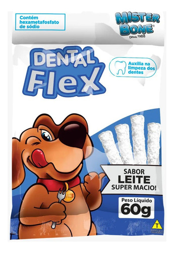 Petisco Dental Flex Leite 60g