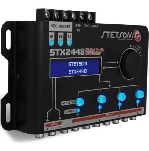 Processador De Áudio Digital Equalizado Stx2448 Stetsom