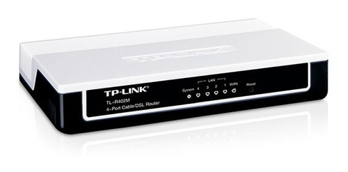 Cabo TP-Link TL-R402m de 4 portas/roteador DSL cor branco e preto