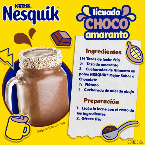 Chocolate En Polvo Nesquik Nestlé® Opti-start De 2.2 Kg