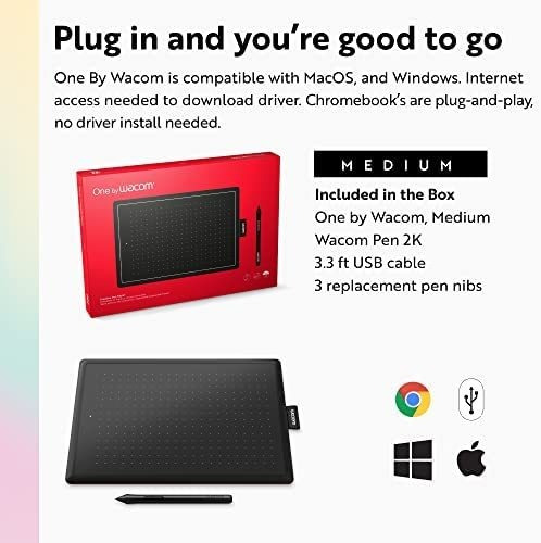 Wacom One Digital Con Pantalla Gráfica Para Principiante