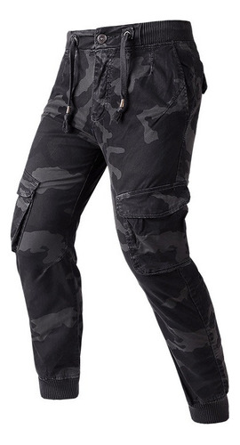 Pantalones Casuales Mono Camuflaje Militar [u]