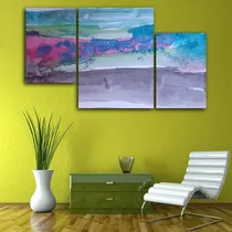 Comprar Cuadros Tripticos Modernos Abstracto Aquarela