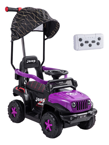 Auto Correpasillo Eléctrico Cruiser Morado Bebesit