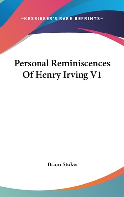 Libro Personal Reminiscences Of Henry Irving V1 - Stoker,...