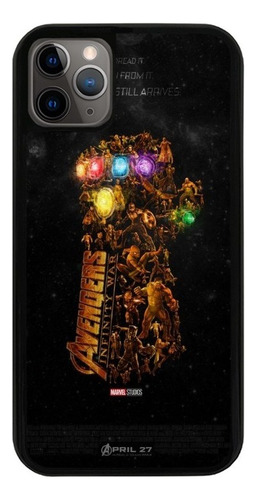 Funda Uso Rudo Tpu Para iPhone Guantelete Infinito Thanos 01