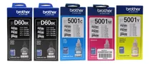 Comprar Kit De 5 Tintas Originales Brother -btd60 Bk Bt5001cmy