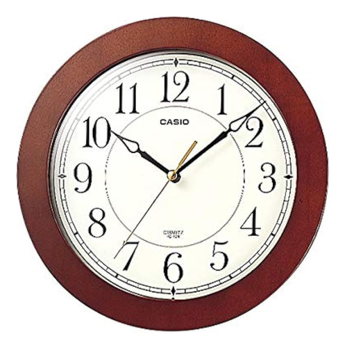 Casio Iq126  5 Reloj De Pared Con Estructura De Madera 10 Pu