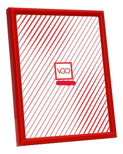 Portarretrato VGO BDA.5  color rojo para foto de 13 cm x 18 cm de plástico/vidrio x unidad 