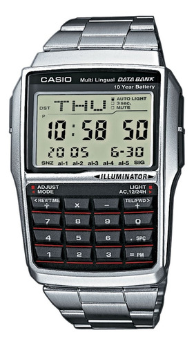 Casio Reloj Databank Plateado Dbc-32d-1adf