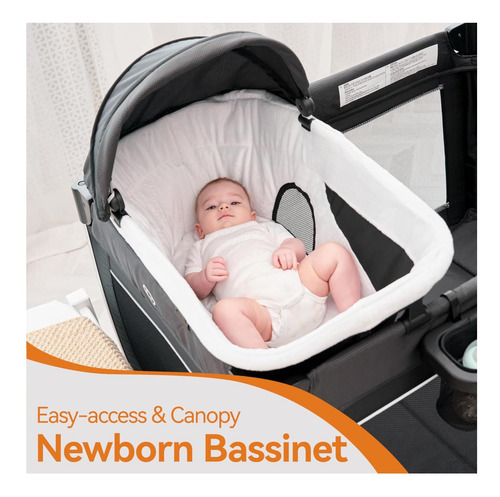 Pamo Babe 4 En 1 Baby Playards Con Bassyet & Changing Table,