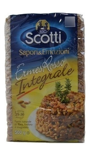 Arroz Rojo Integral Riso Scotti 500 Gr. Italia Sin Tacc