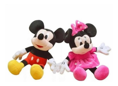Kit Pelúcia Musical Mickey + Minnie Mouse 30cm - Promoção