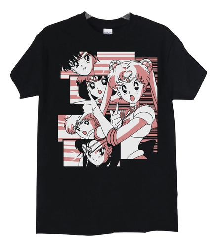 Polera Sailor Moon Usagi Personajes Stenci Anime Poleradicto