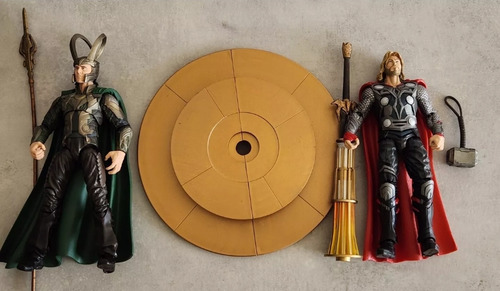 Marvel Select Thor Y Loki Loose Diorama Completo Avengers 