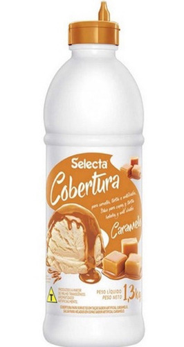 Salsa Cobertura Dulce De Leche Selecta 1,3 Kg Ideal Helados