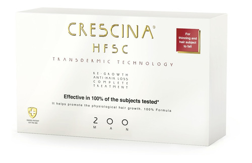 Crescina Hsfc Transdermic Hombre 200. 10+10 Ampollas