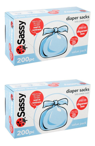 Bolsas Desechables Para Pañales Sassy Baby (400 Unidades)