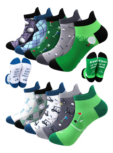 Calcetines De Golf Hombres Atléticos Tobilleros 10 Pares Mmg