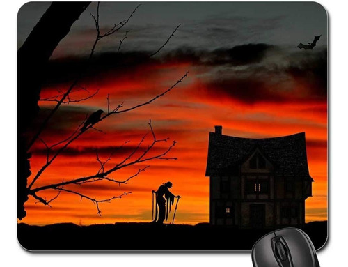 Mouse Pad - The Witch Witch House Halloween Weird Atmosphere