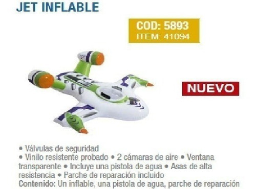 Bestway Nave Espacial Inflable C/pistola Agua Buzz Tor 41094