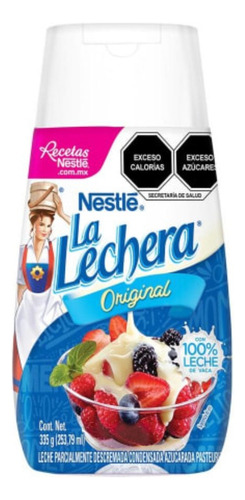 3 Pzas Leche Condensada Nestlé La Lechera Sirve Fácil 335 G