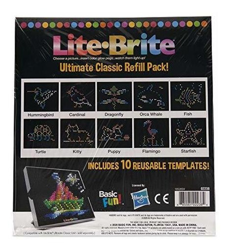 Basic Fun Lite Brite Ultimate Classic Refill Pack - (animal