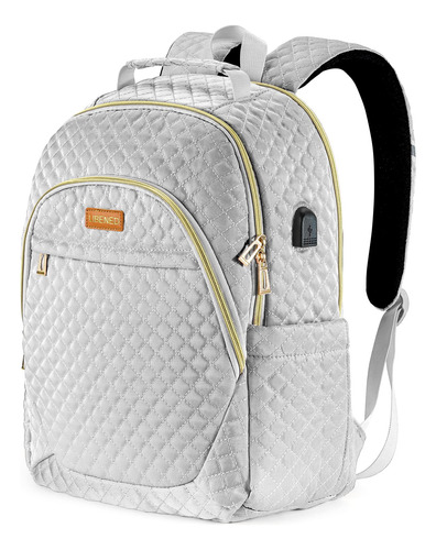 Bikrod Mochila Para Laptop Mujer Gris 15.6 Elegante