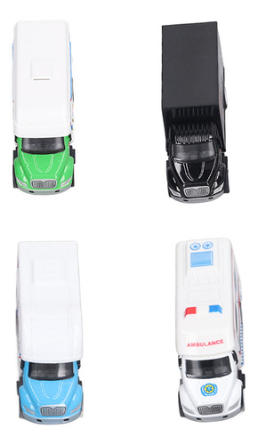 Juego De 4 Piezas De Alloy Cars Play, Modelo Pullback, Serie