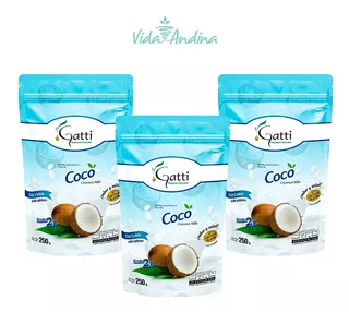 Pack 3 Leche Vegetal De Coco En Polvo (250g)