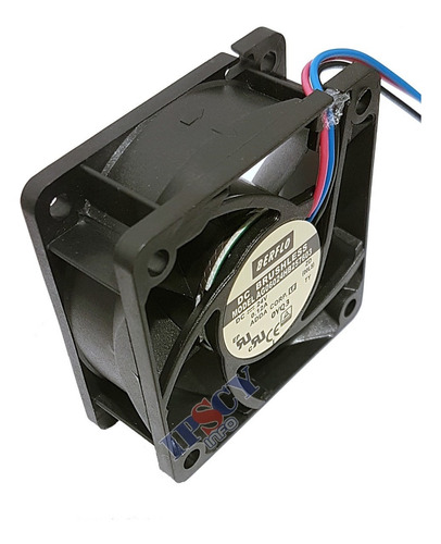 Imagem 2 de 6 de Cooler Micro Ventilador 60x60x25mm 24v Rolamento Duplo 60x60