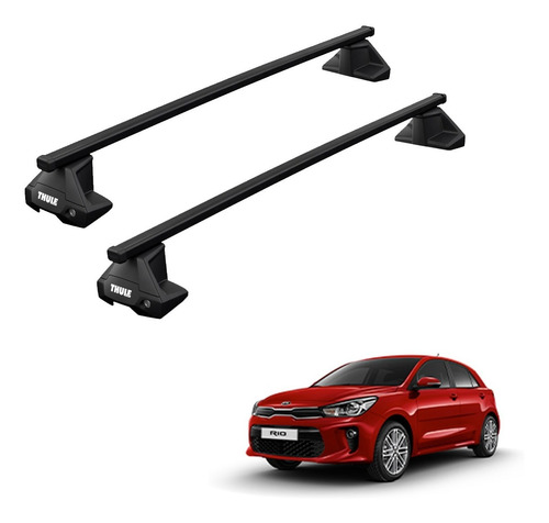 Rack Bagageiro Thule Evo Kia Rio Hatch 2019 Em Diante