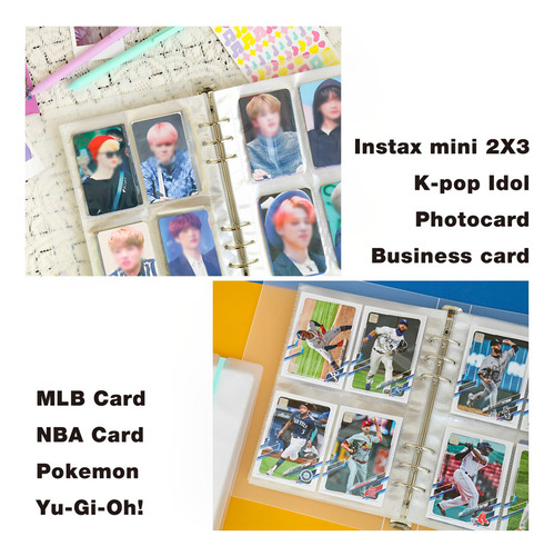 Para Carpeta Binder A5 Transparente Para Photocard Kpop +
