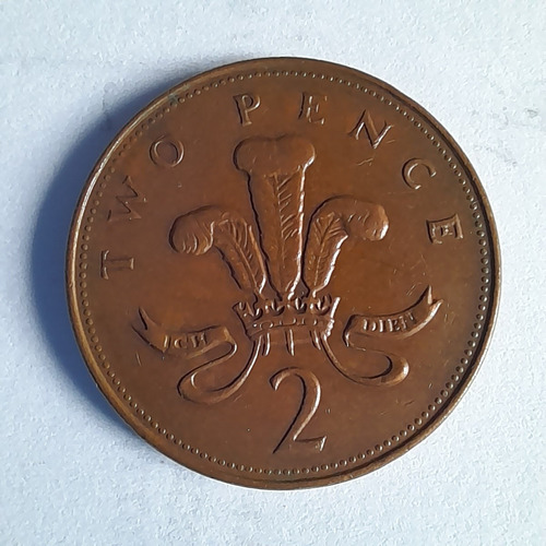 Two Pence Moneda Usada De 1999