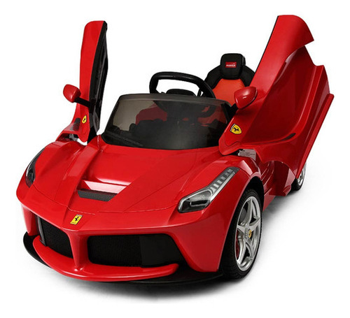 Auto A Batería Para Niños Ferrari 12v Rojo Con Radio Control
