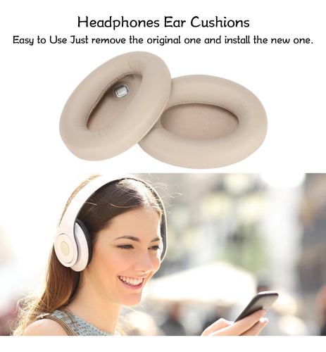 Imagen 10 de 10 de Cojín Para Auriculares Wh1000xm4, Almohadillas, Mayor Grosor