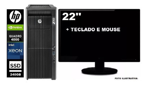 Workstation Hp Z820 2 Xeon Octacore 32gb 240gb Ssd + 2tb (Recondicionado)