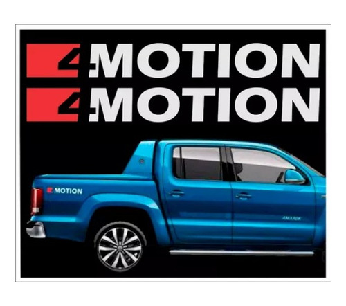 Par Adesivos Compatível Amarok 4x4 4motion Caçamba F983